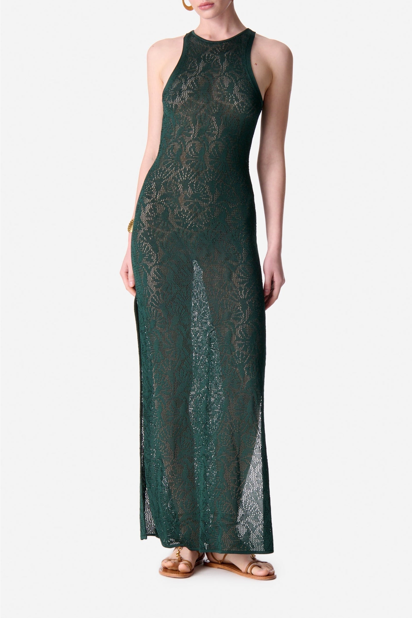 Robe longue - Vert Bouteille
