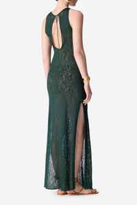 Robe longue - Vert Bouteille