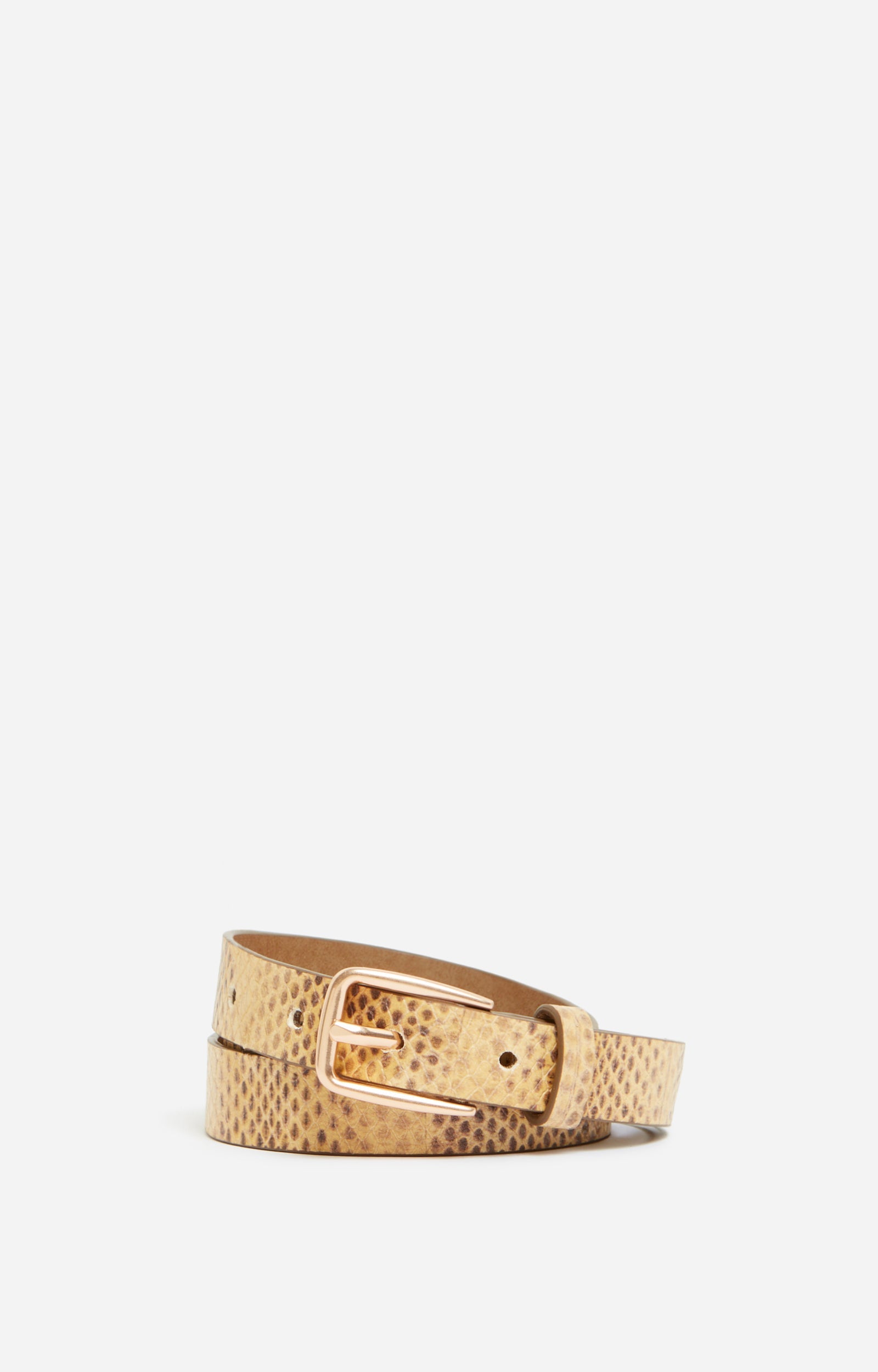 Ceinture à imprimé en cuir - Blé