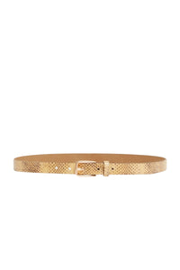 Ceinture à imprimé en cuir - Blé