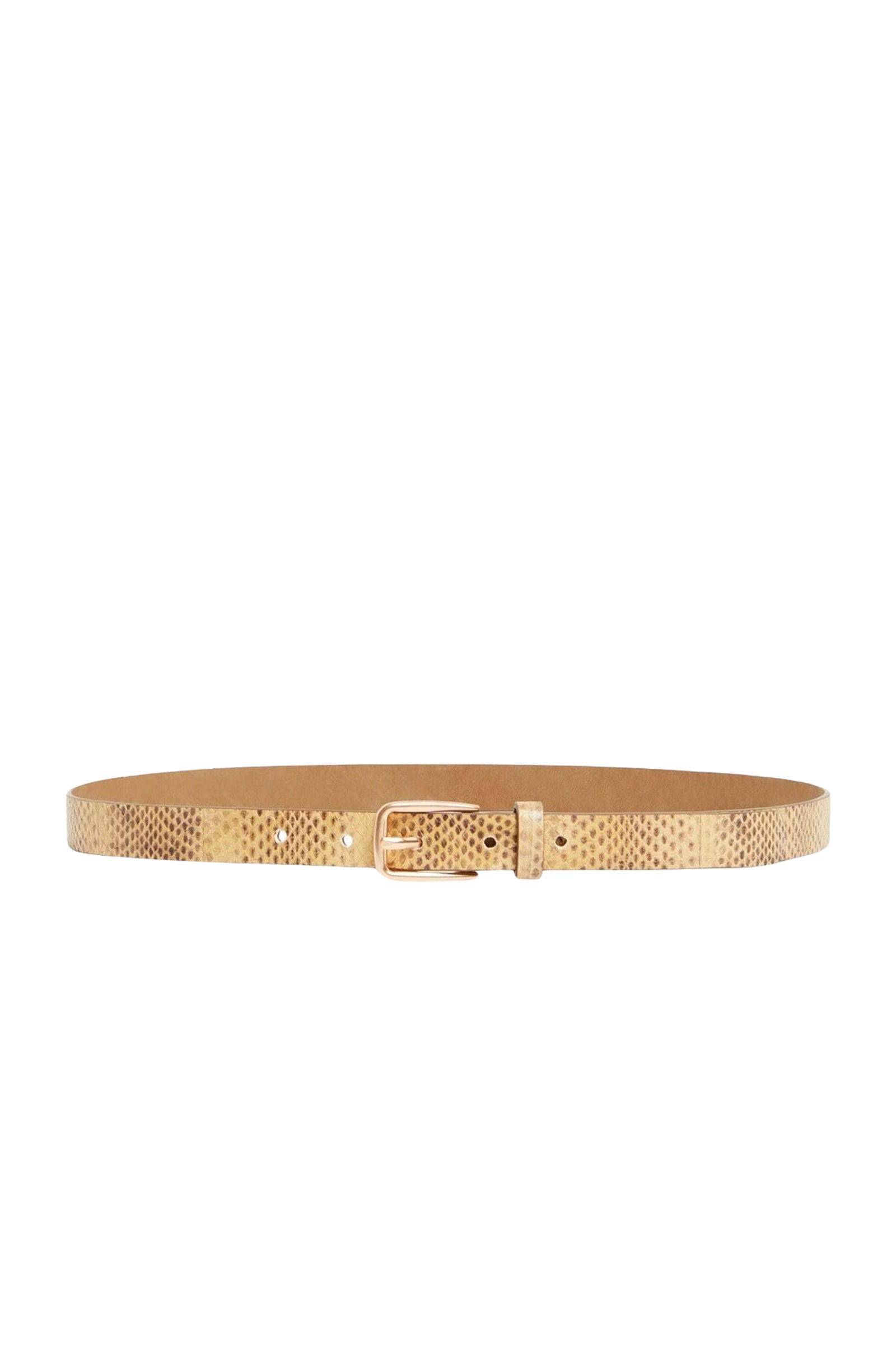 Ceinture à imprimé en cuir - Blé