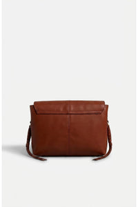 Sac à rabat Othilia en cuir - Rouille