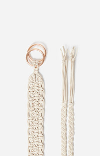 Ceinture Ecru En Cuir 45MM