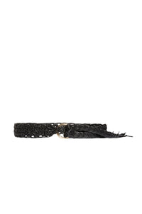 Ceinture 45mm en cuir - Noir
