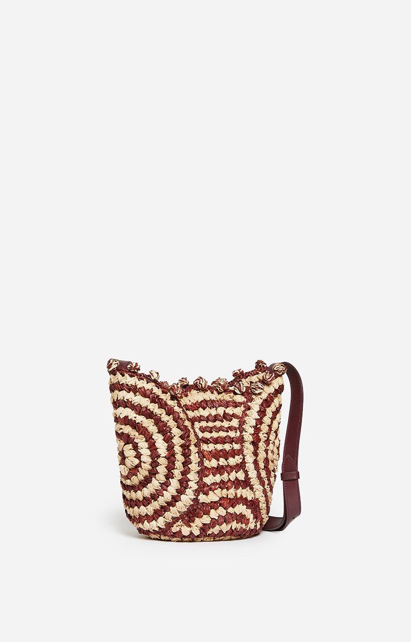 Panier en raphia - Bordeaux