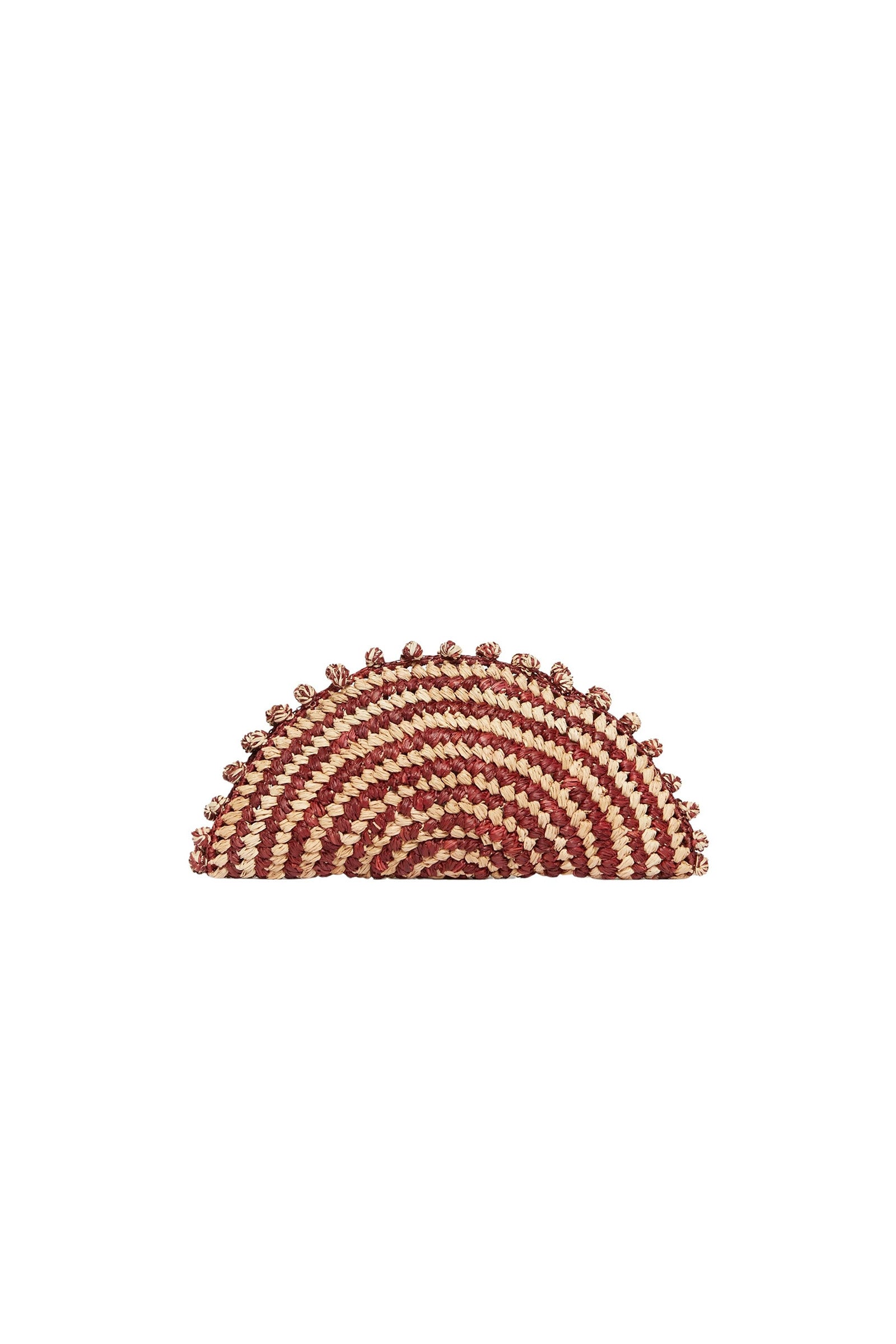 Pochette en raphia - Bordeaux