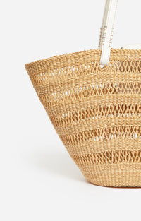 Grand panier Reed - Écru