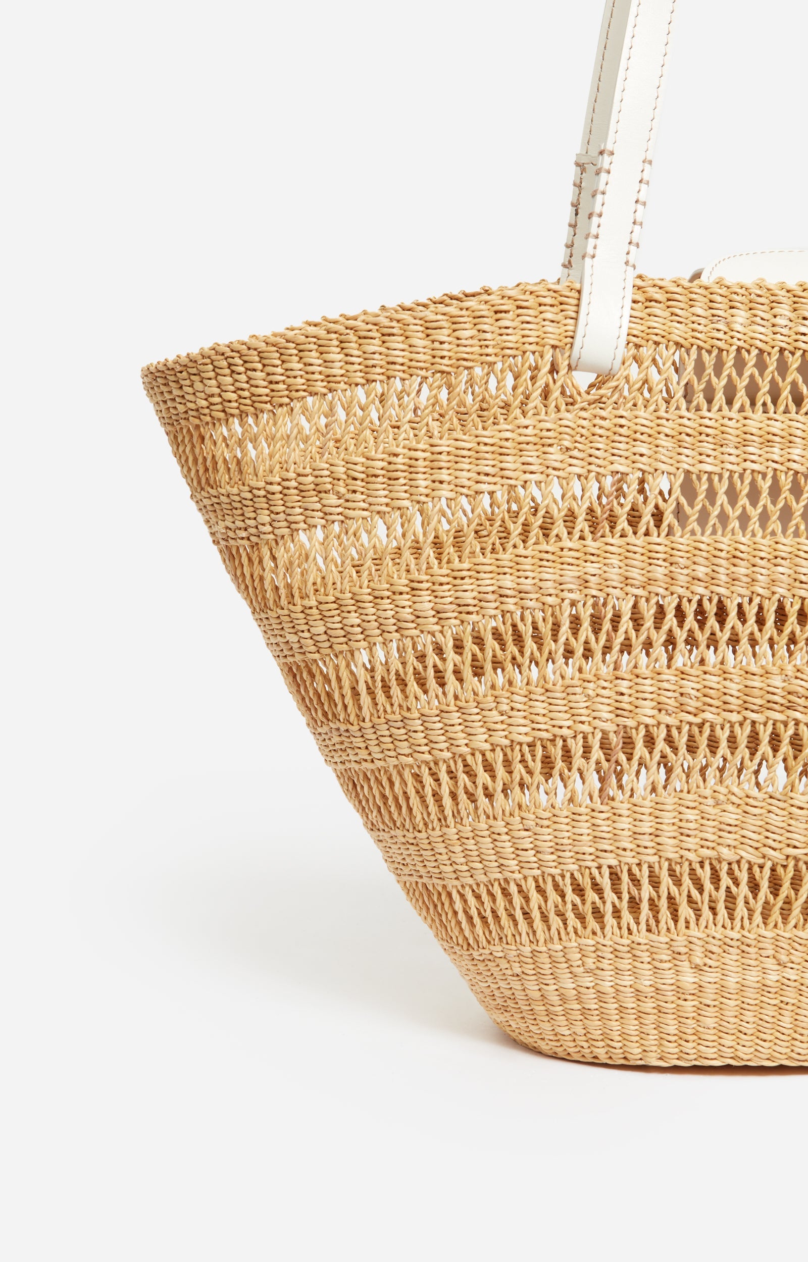 Grand panier Reed - Écru