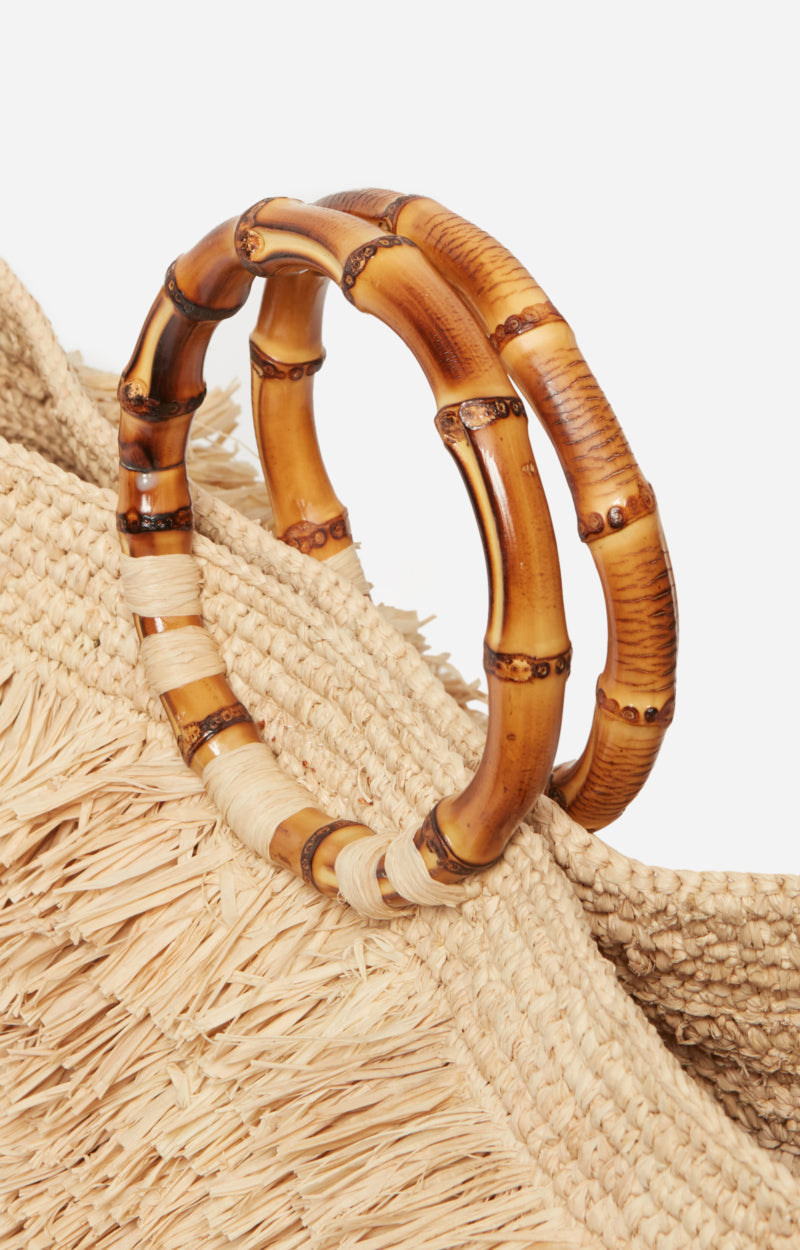 Panier Deia en raphia - Naturel