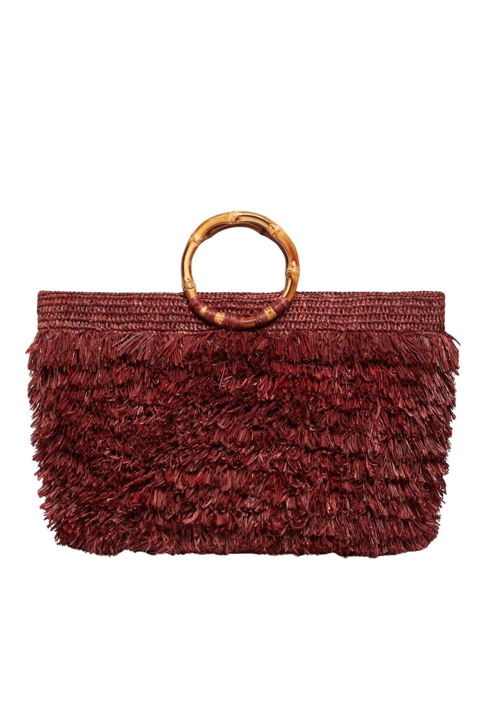 Panier Deia en raphia - Bordeaux