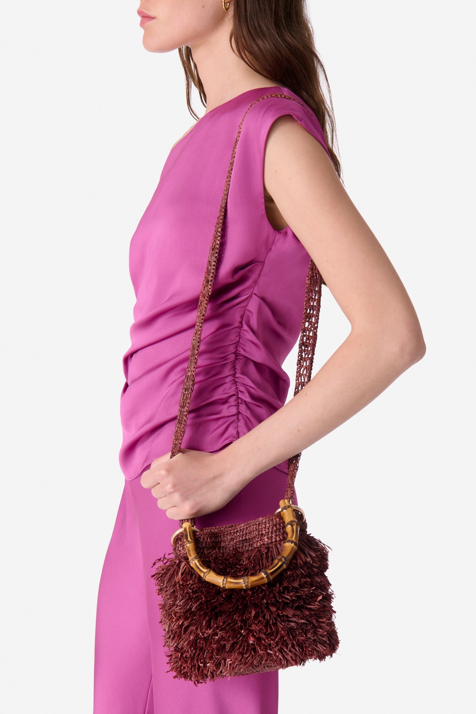Deia small raffia handbag - Raffia