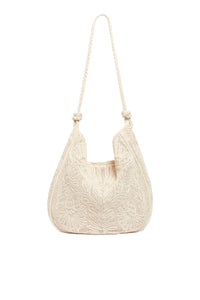 Cotton hobo bag - Ecru