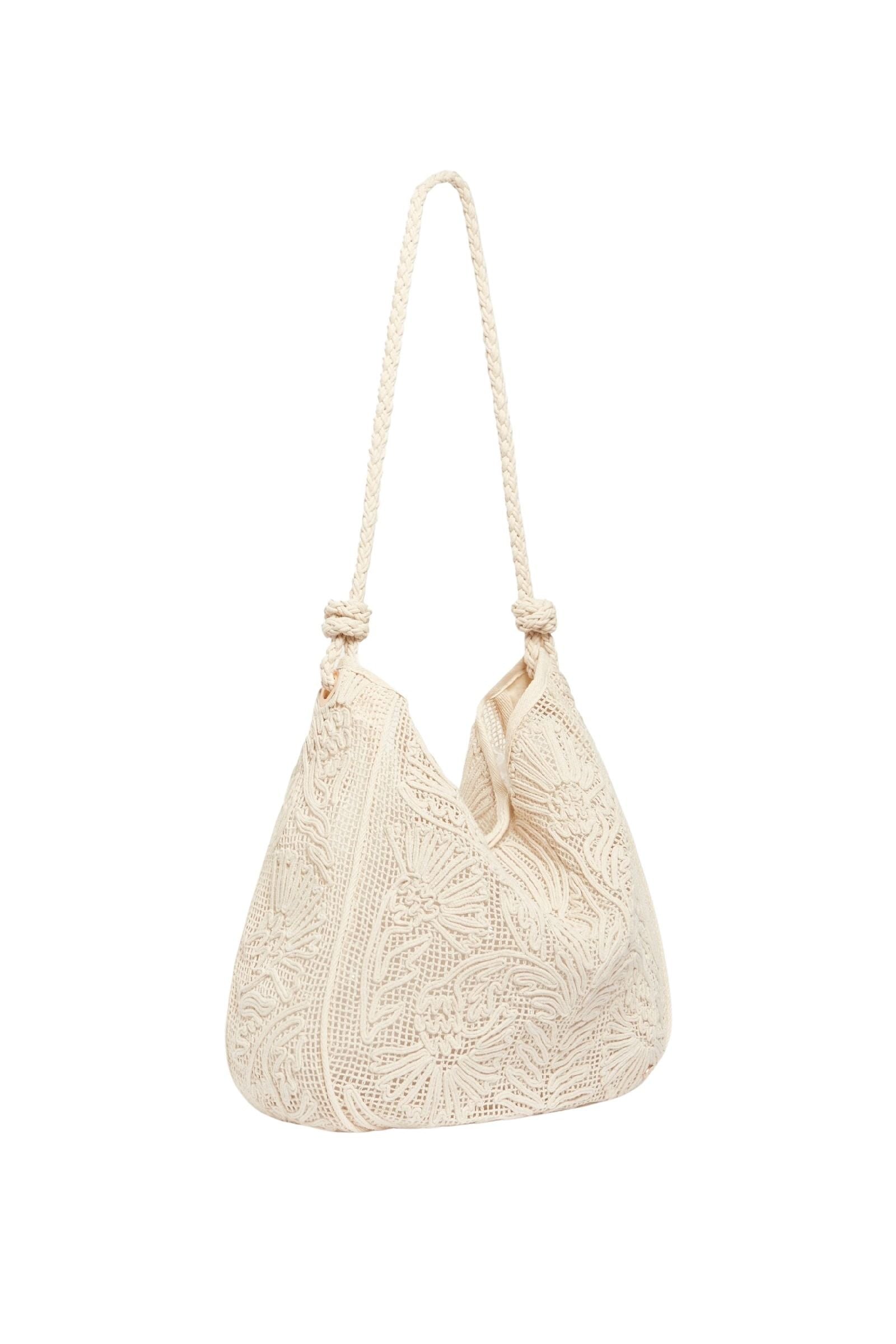 RECO : 150 // Sac Hobo en coton - Écru