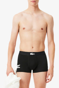 Lot de 3 boxers courts stretch - Noir & Blanc