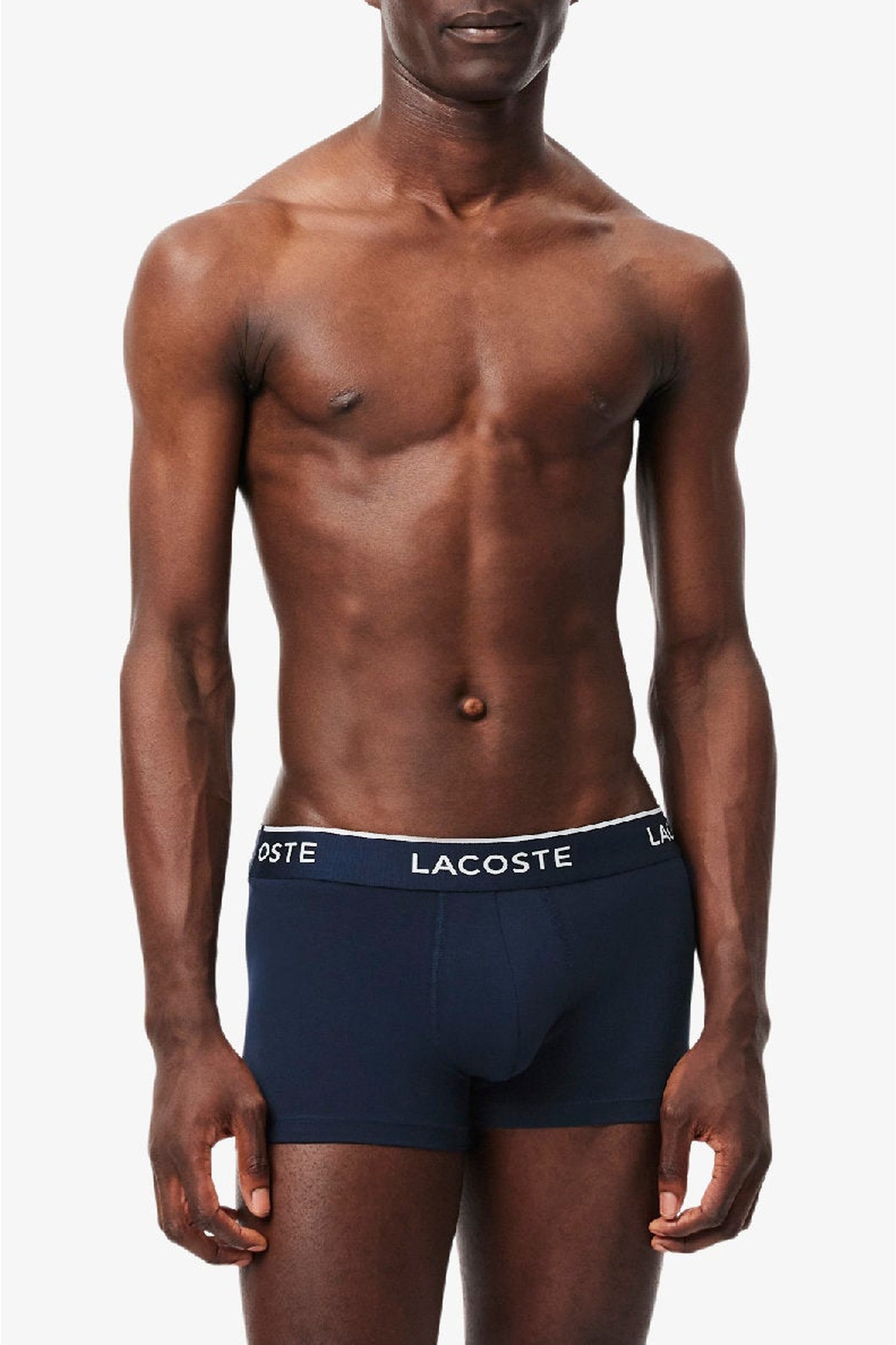 Lot de 3 boxers courts stretch - Marine & Vert Rouge