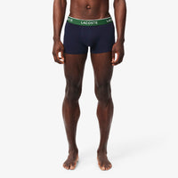 Lot de 3 boxers courts stretch - Marine & Vert Rouge