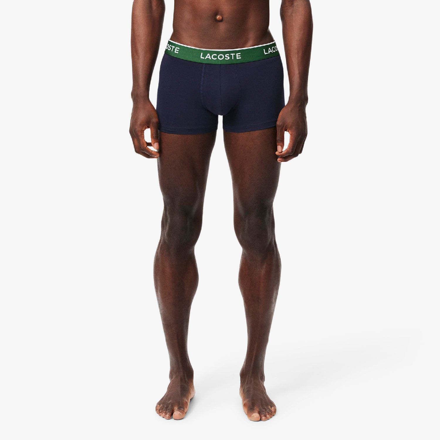 Lot de 3 boxers courts stretch - Marine & Vert Rouge