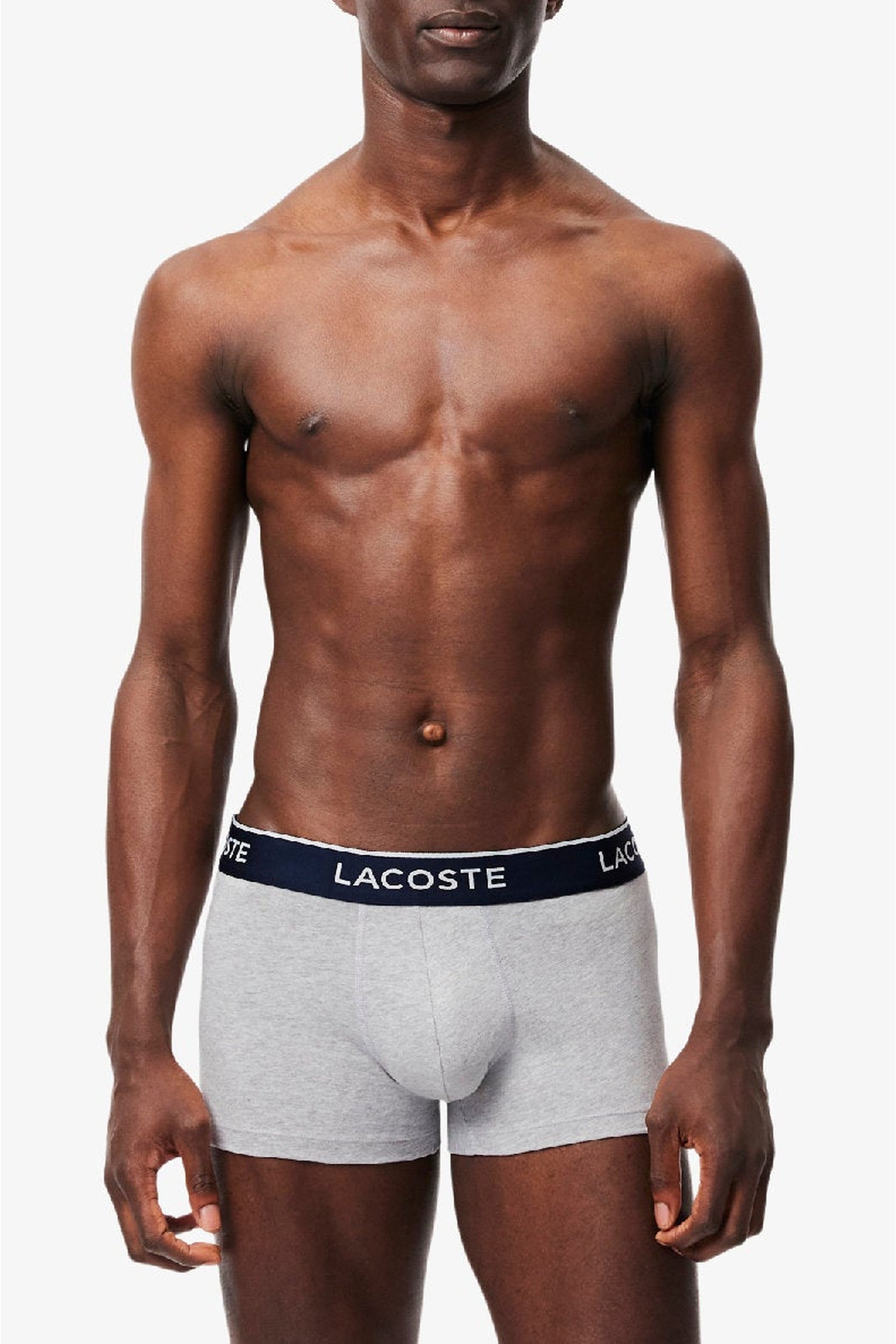 Lot de 3 boxers courts stretch - Argent Chiné