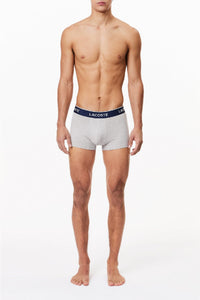Lot de 3 boxers courts stretch - Argent Chiné