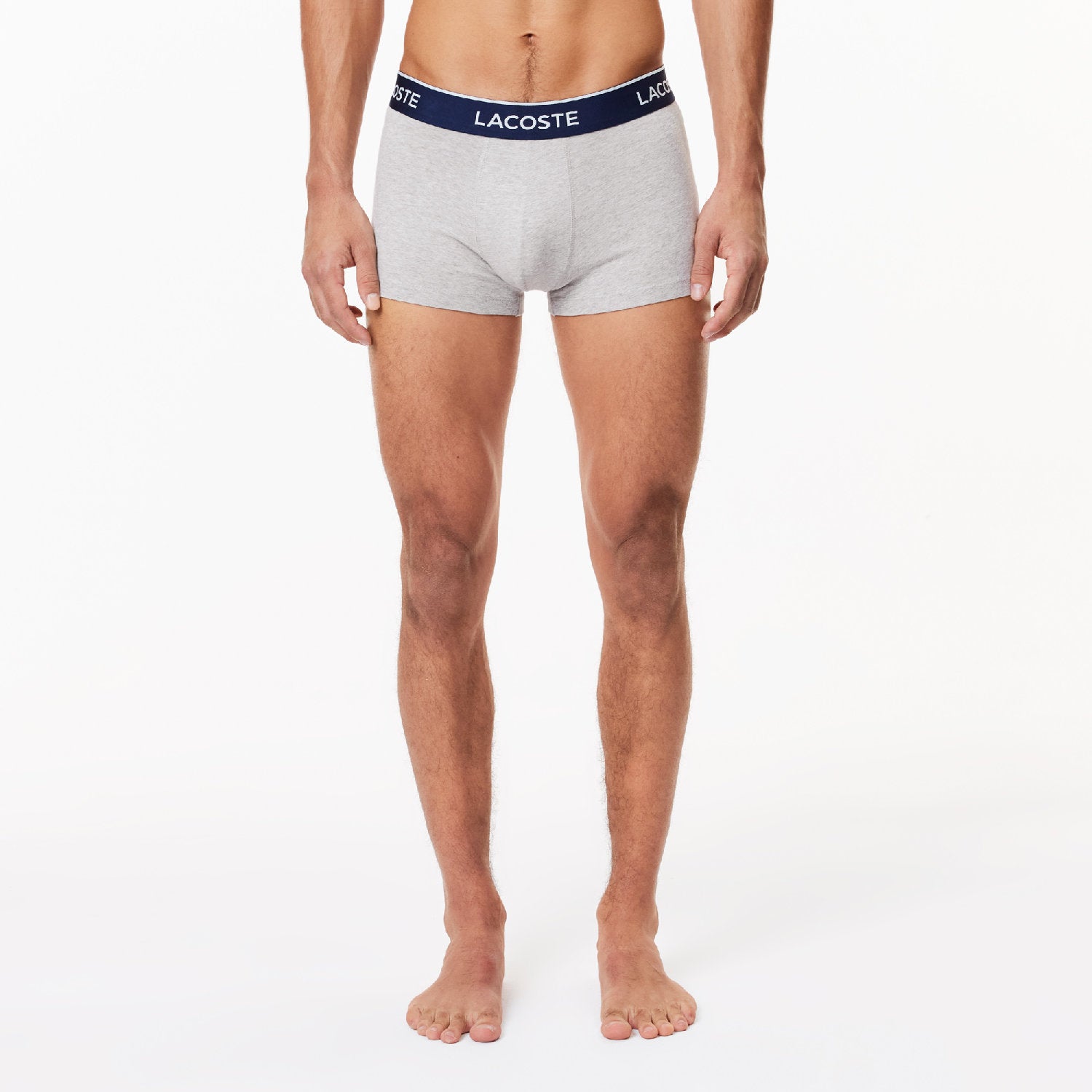 Lot de 3 boxers courts stretch - Argent Chiné