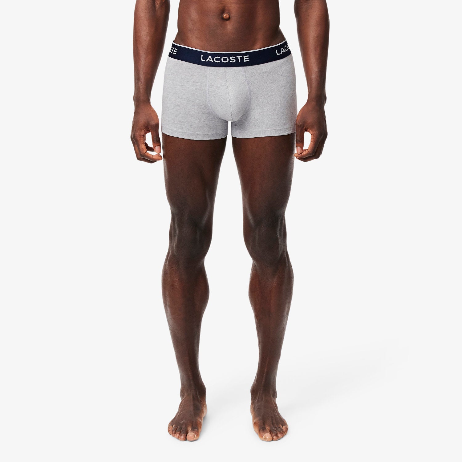 Lot de 3 boxers courts stretch - Argent Chiné