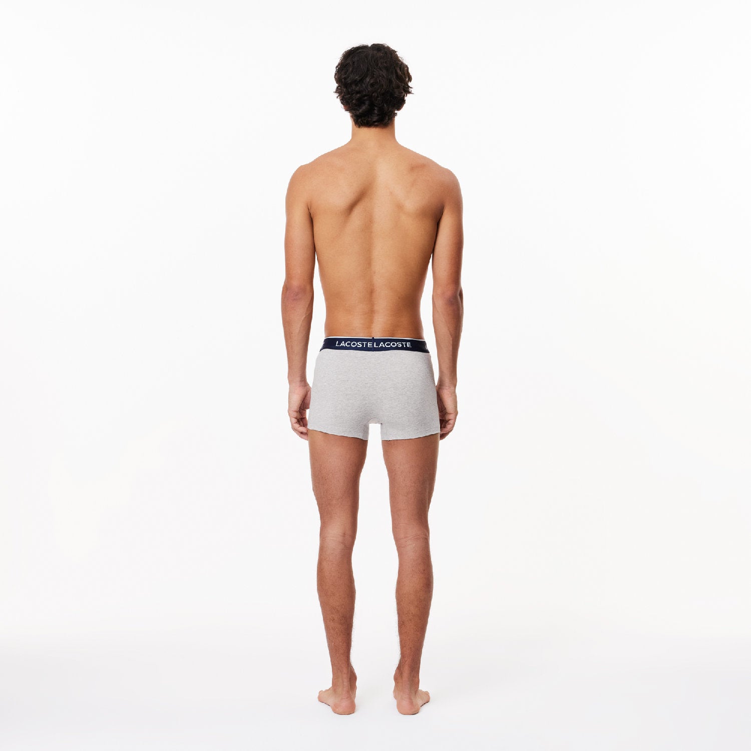Lot de 3 boxers courts stretch - Argent Chiné
