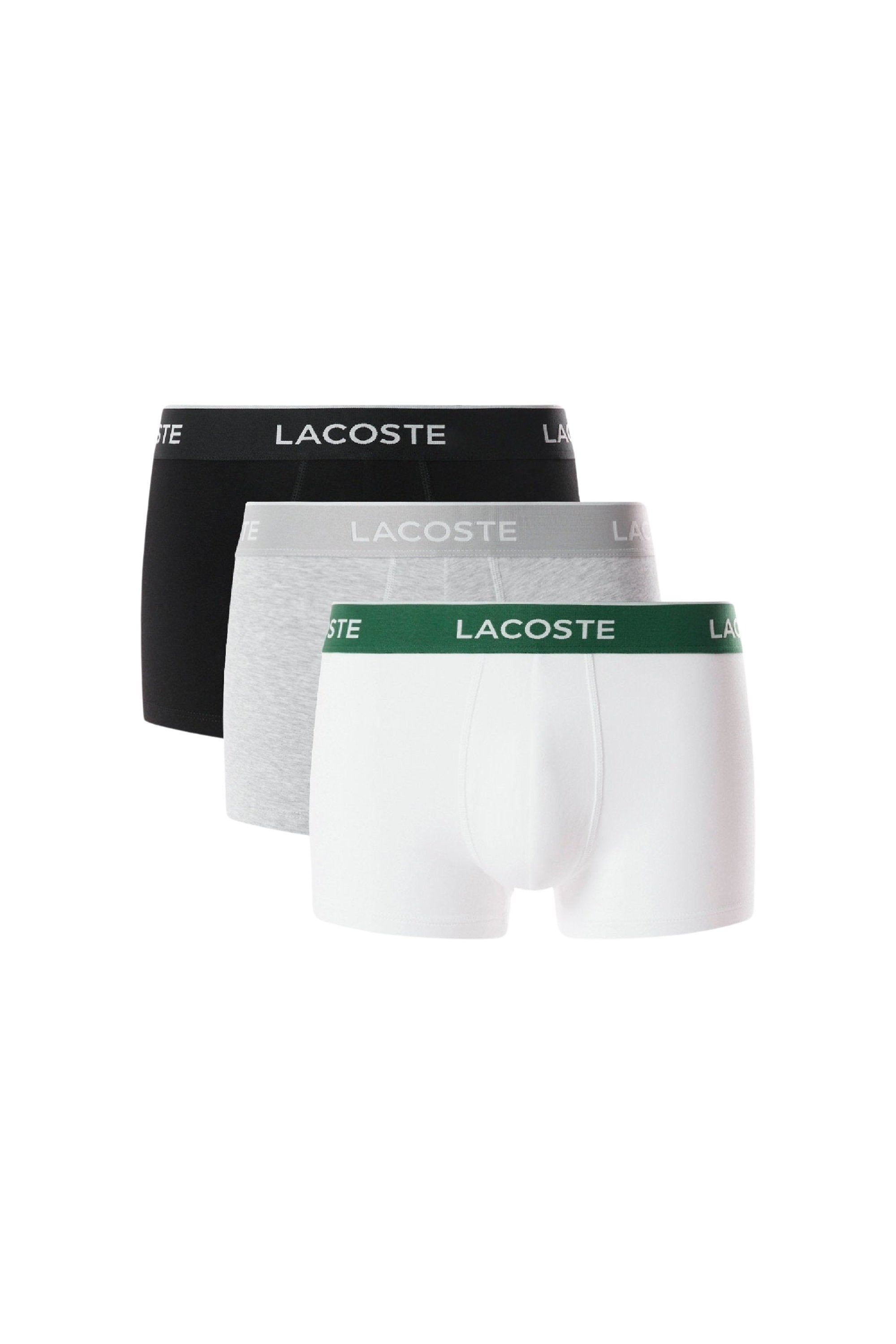 Set of 3 short stretch boxer shorts - Black & White