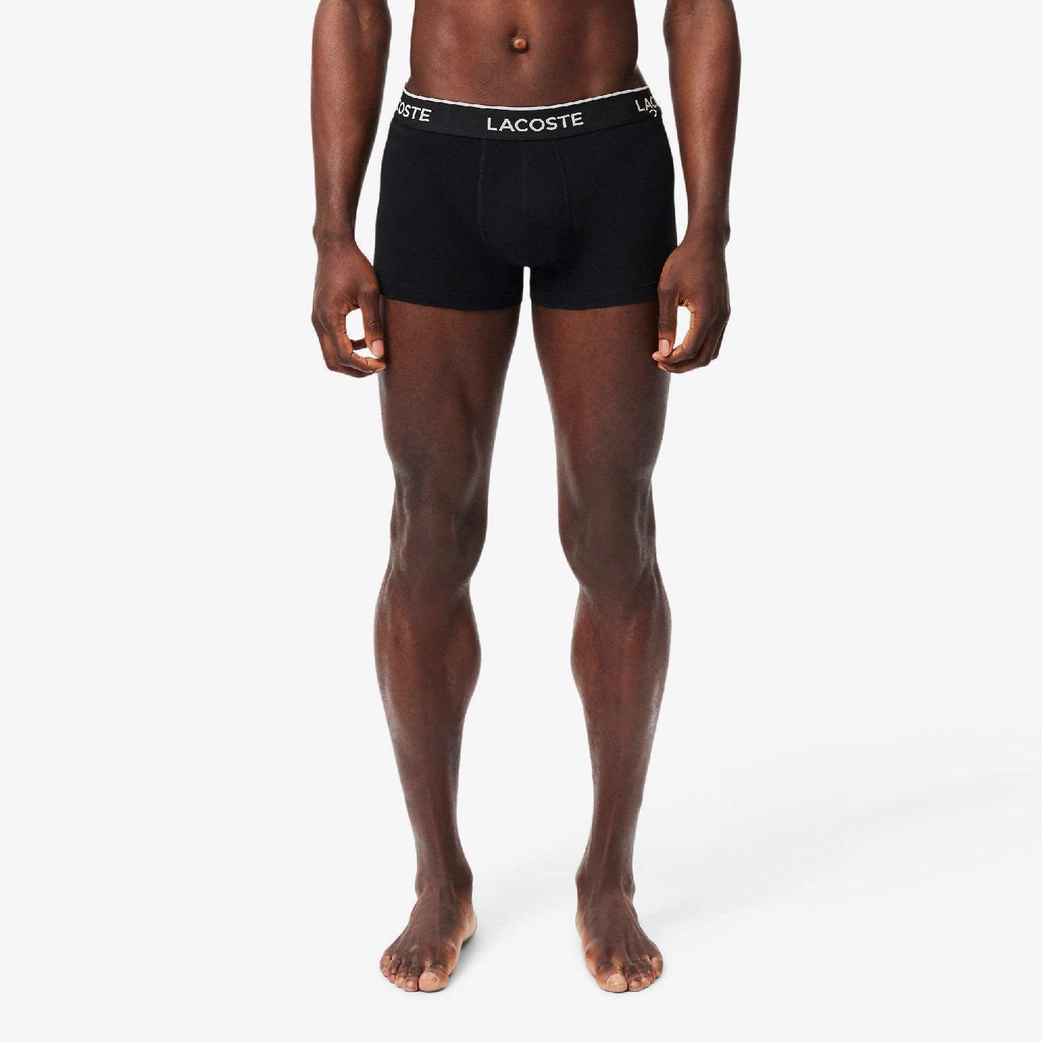 Set of 3 short stretch boxer shorts - Black & White