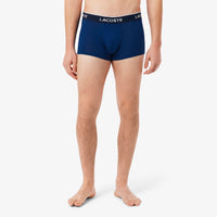 Lot de 3 boxers courts stretch - Marine & Rouge