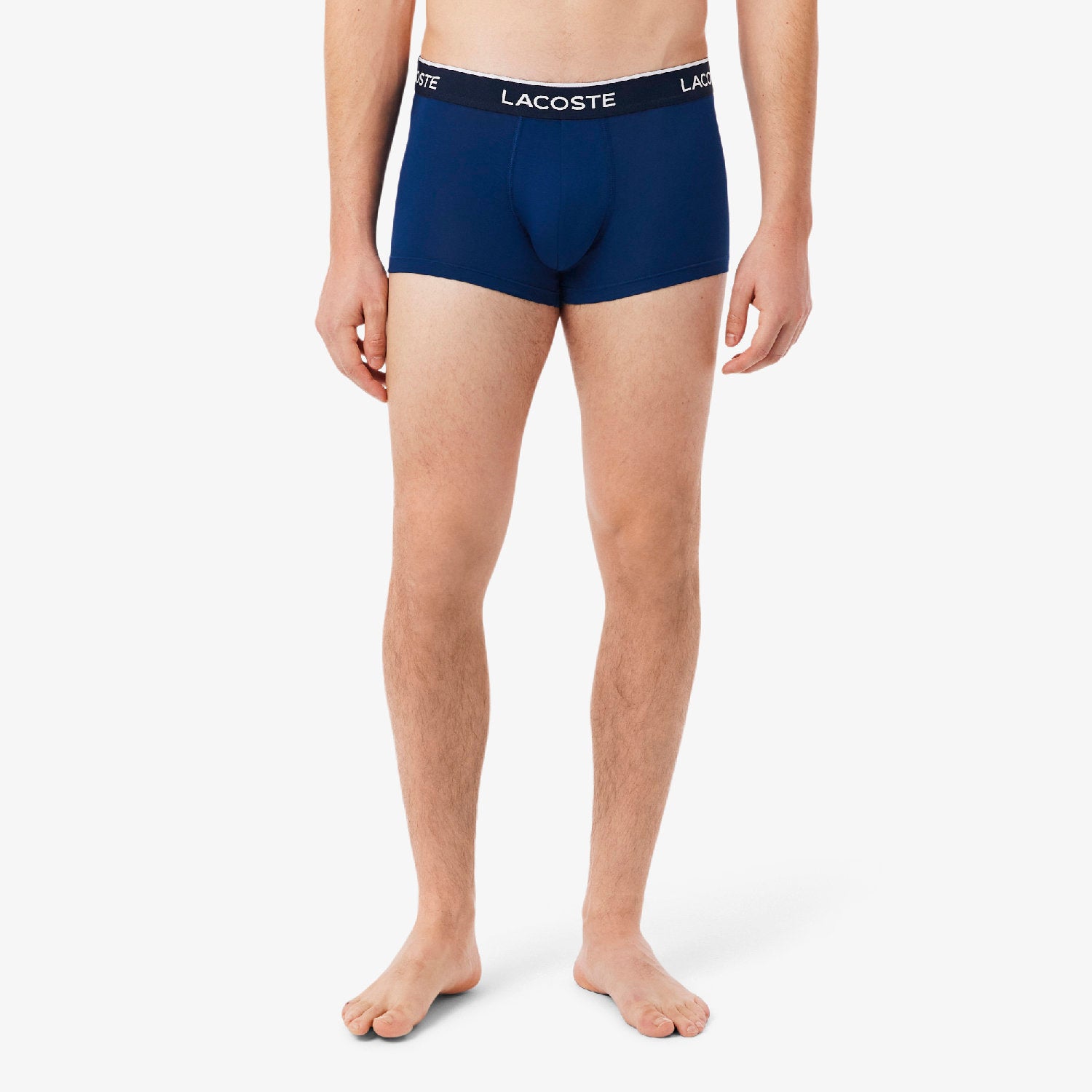Lot de 3 boxers courts stretch - Marine & Rouge