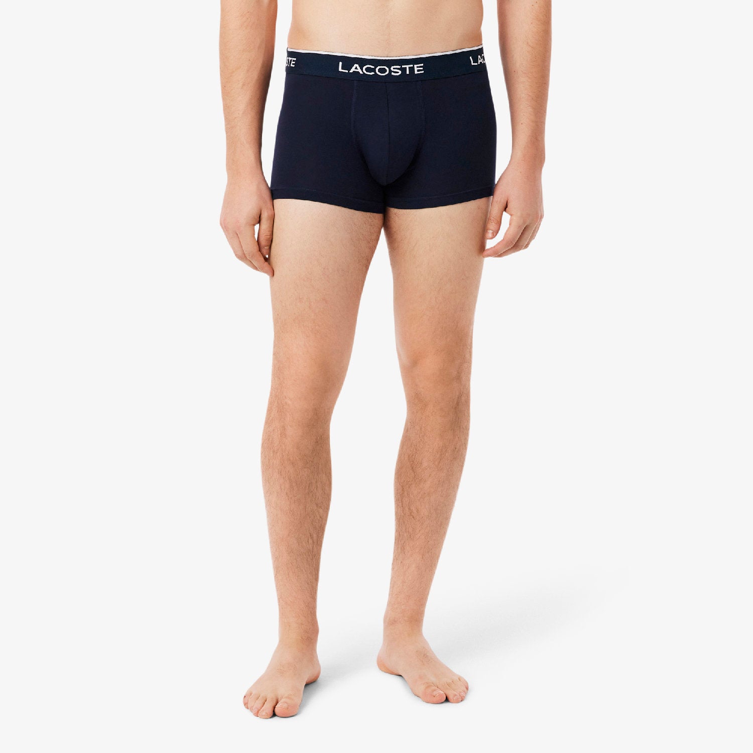 Lot de 3 boxers courts stretch - Marine & Rouge