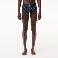 Lot de 3 boxers courts stretch - Marine & Blanc Argent