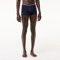 Lot de 3 boxers courts avec ceinture - Marine & Argent