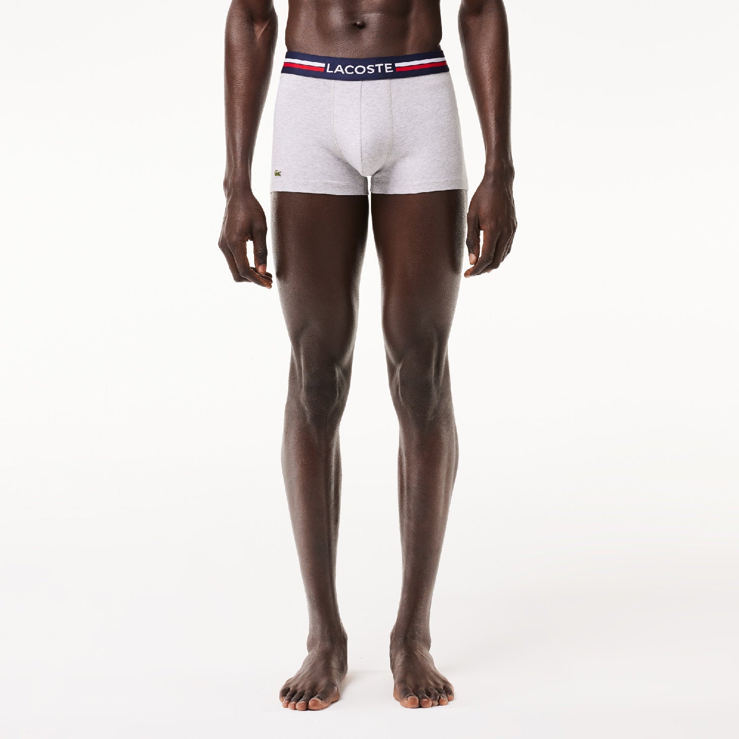 Lot de 3 boxers courts avec ceinture - Marine & Argent