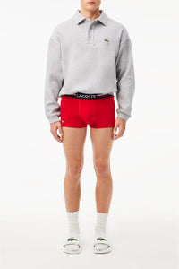 Lot de 3 boxers courts avec ceinture - Marine & Argent
