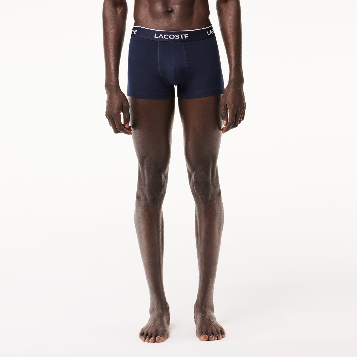 Lot de 3 boxers courts avec ceinture siglée - Marine & Vert Rouge