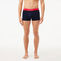 Lot de 3 boxers courts avec ceinture siglée - Marine & Vert Rouge
