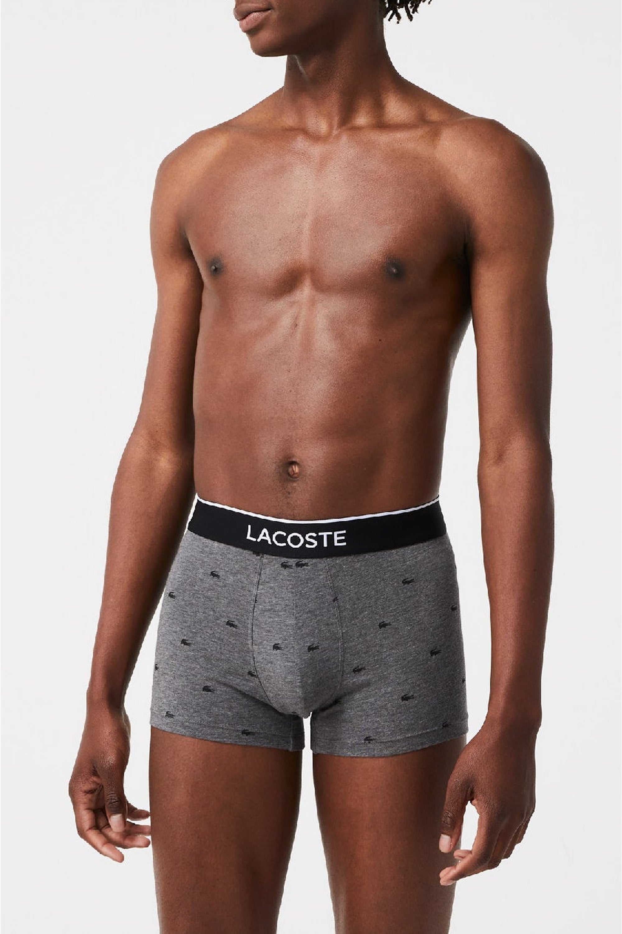ZDOUBLON_Pack of 3 boxers with logo - Black & Silver