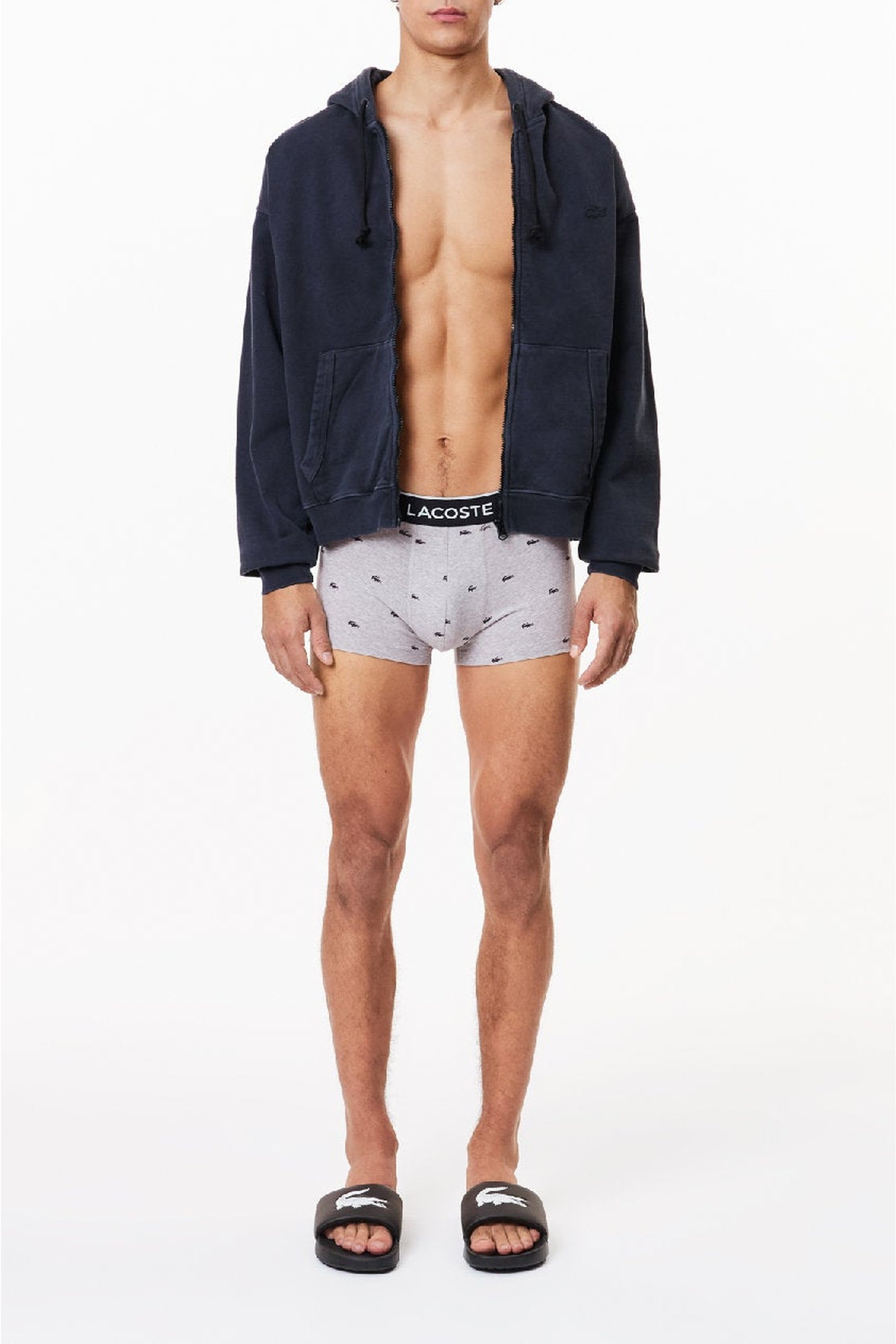 ZDOUBLON_Pack of 3 boxers with logo - Black & Silver