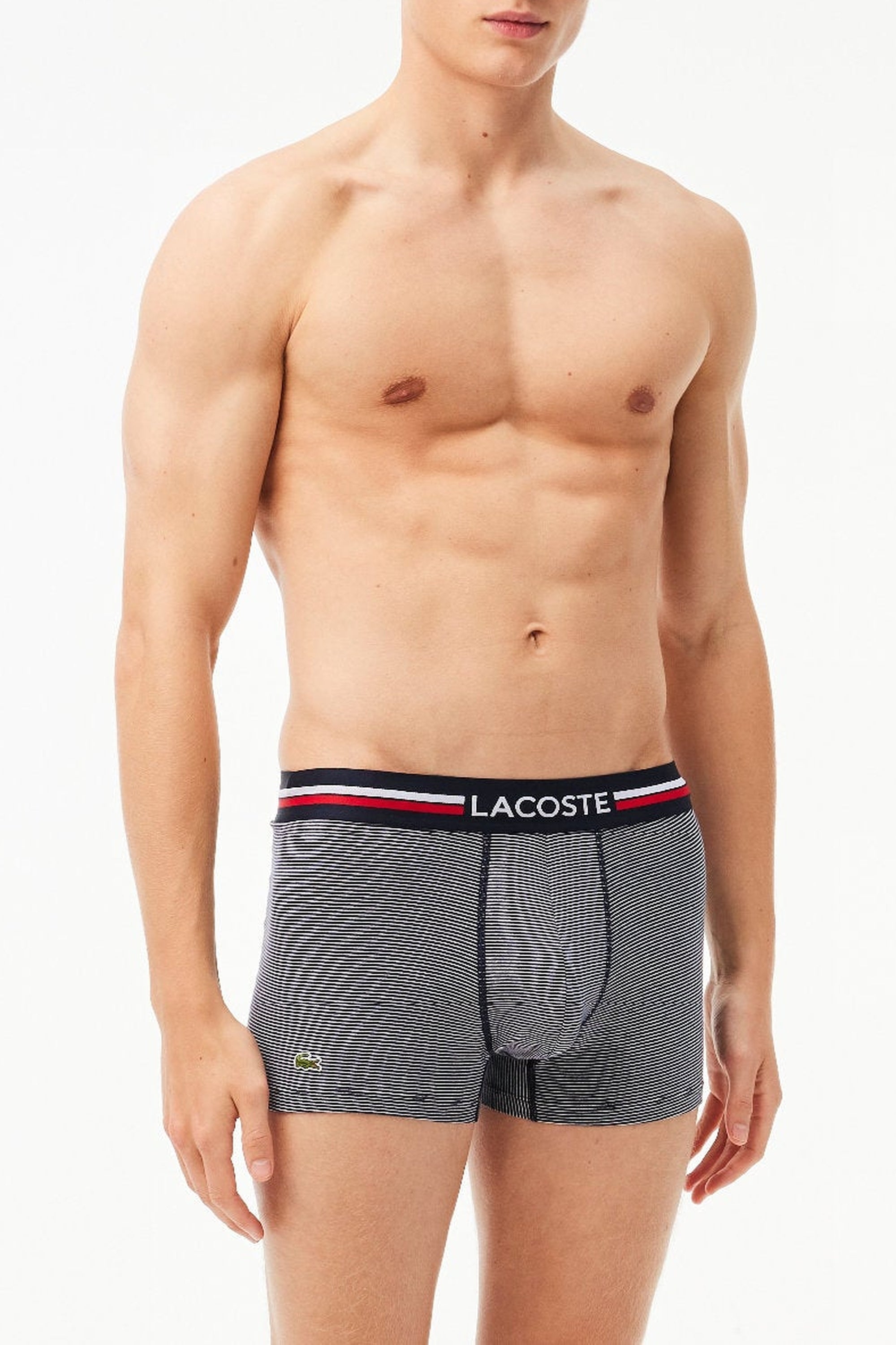 Lot de 3 boxers avec logo - Marine & Blanc