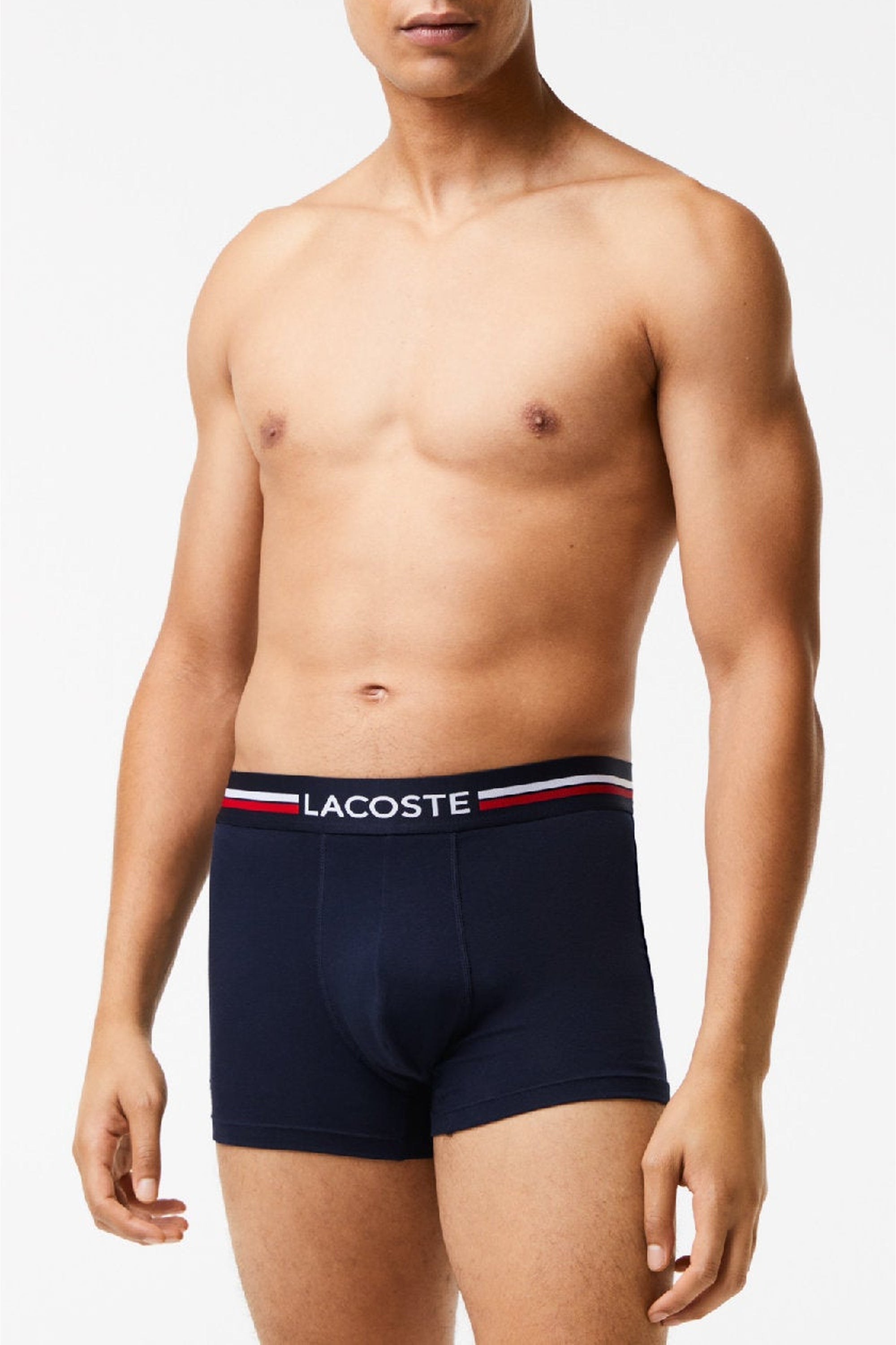 Lot de 3 boxers avec logo - Marine & Blanc