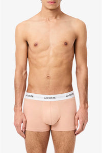 Set of 3 short stretch boxer shorts - Latte & Piste Iberis