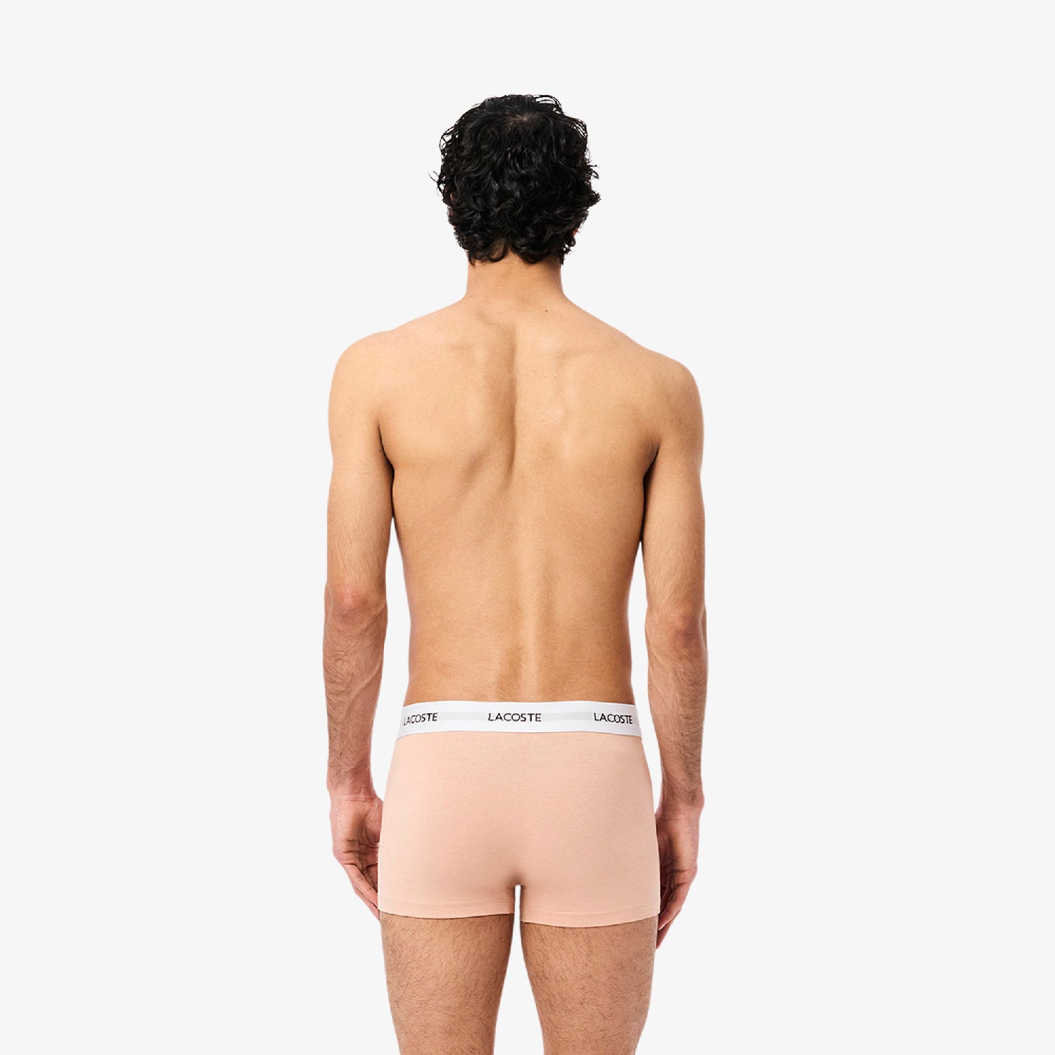 Set of 3 short stretch boxer shorts - Latte & Piste Iberis