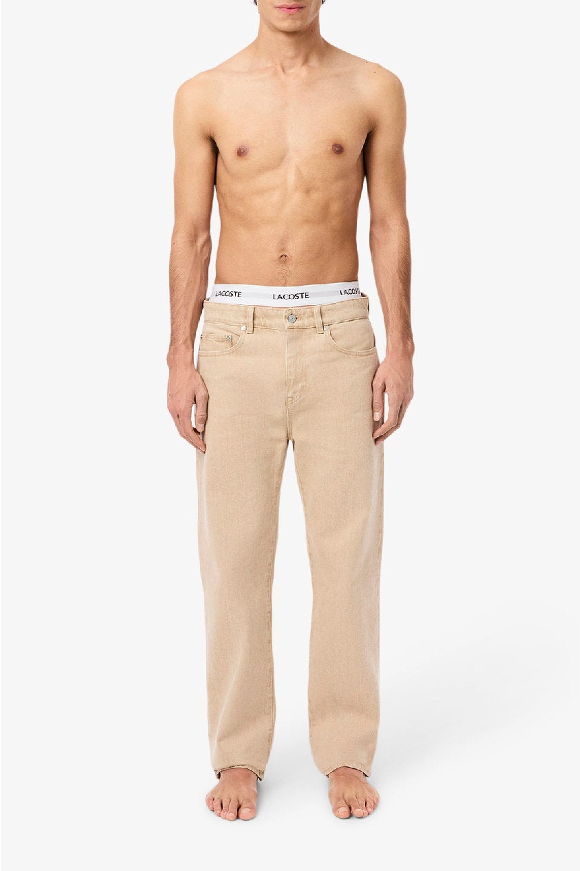Set of 3 short stretch boxer shorts - Latte & Piste Iberis
