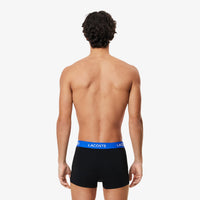 Lot de 3 boxers courts avec ceinture siglée en piqué - Noir & Marina