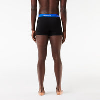 Lot de 3 boxers courts avec ceinture siglée en piqué - Noir & Marina