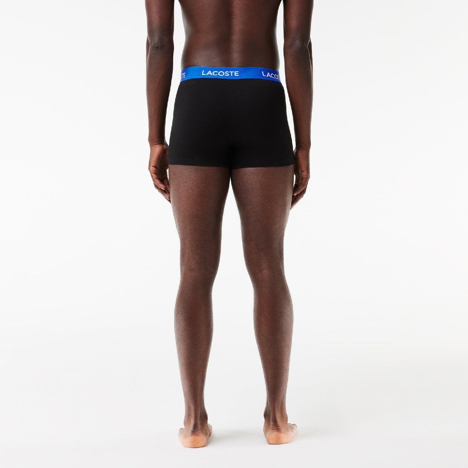 Lot de 3 boxers courts avec ceinture siglée en piqué - Noir & Marina