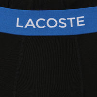 Set of 3 boxer shorts with branded piqué waistband - Black & Marina