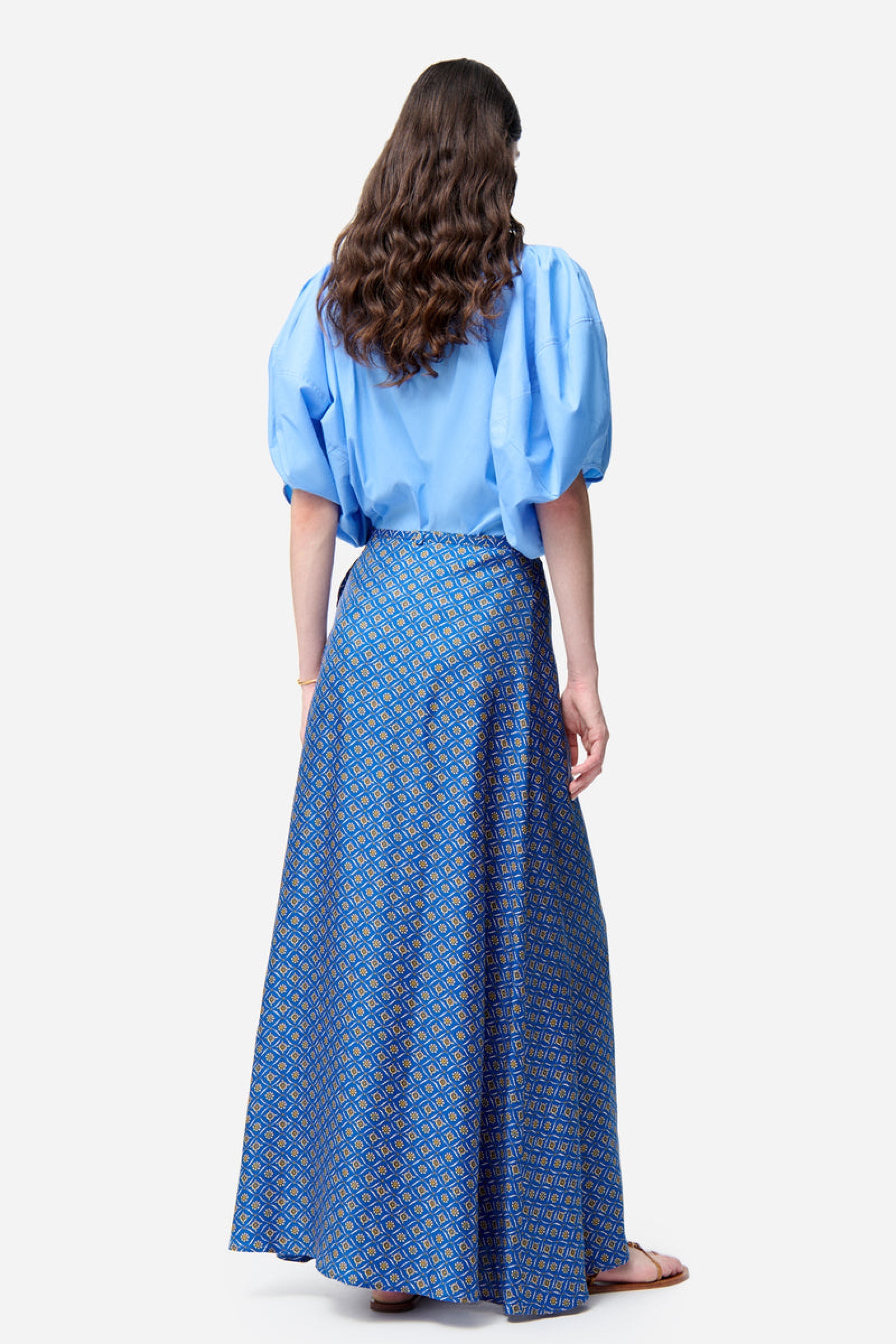 Frika silk skirt - Navy