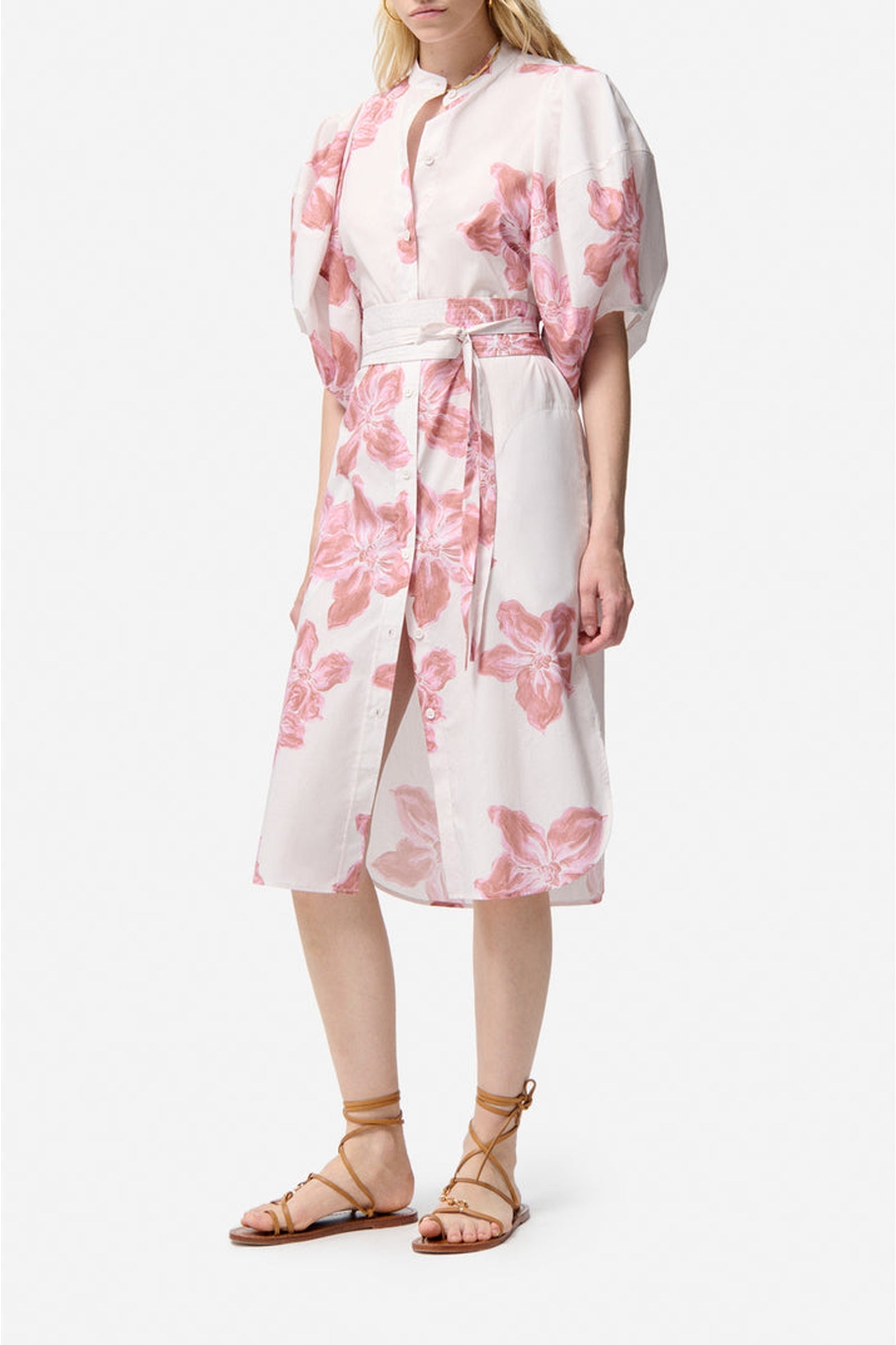 Robe midi Flora - Quartz